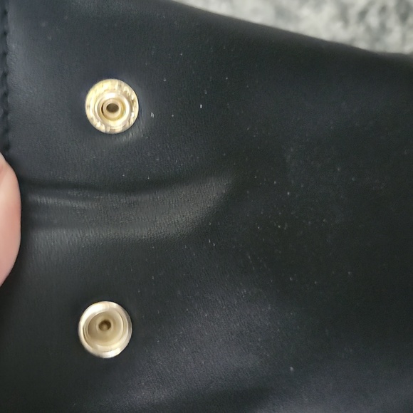 Anne Klein Off The Grid Black Faux Leather Backpack - Picture 8 of 16